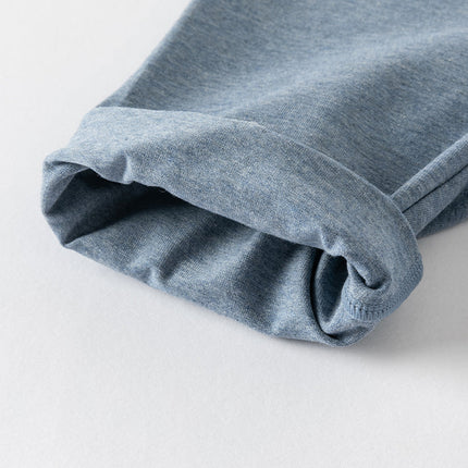 Toddler Girls Summer Denim Blue/Grey Swan Print Slim Leggings