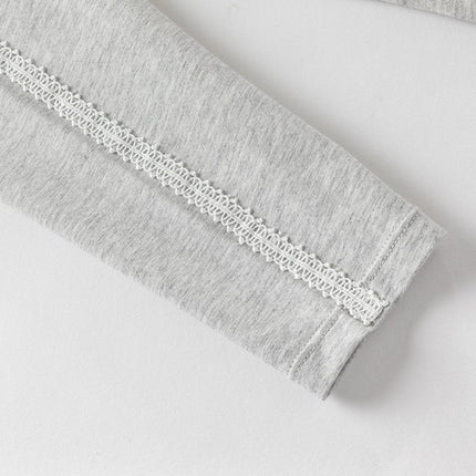 Toddler Girls Summer Light Grey Stretchable Slim Leggings