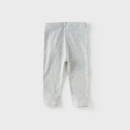 Toddler Girls Summer Light Grey Stretchable Slim Leggings