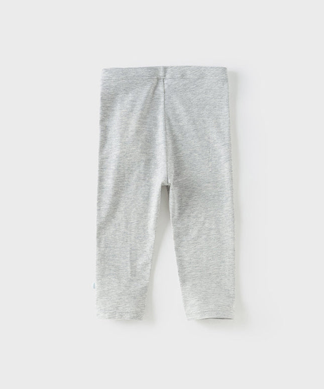 Toddler Girls Summer Light Grey Stretchable Slim Leggings