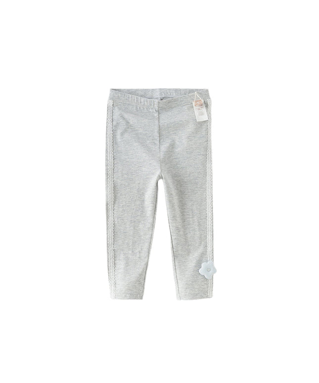 Toddler Girls Summer Light Grey Stretchable Slim Leggings
