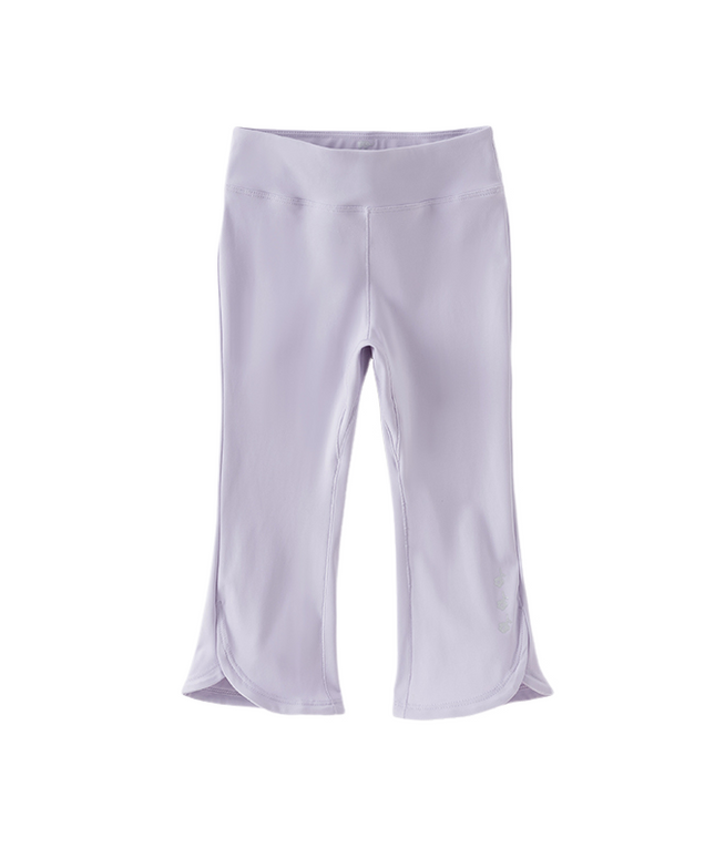 Kids Girls Summer Purple Outdoor Sports Stretchable Slim Yoga Pants