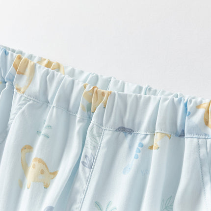 Toddler Girls/Boys Summer Casual Flower/Dinosaur Print Mosquito-Proof Pants
