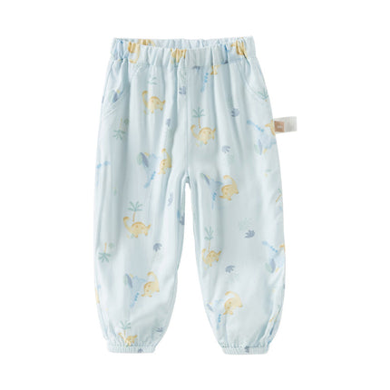 Toddler Girls/Boys Summer Casual Flower/Dinosaur Print Mosquito-Proof Pants