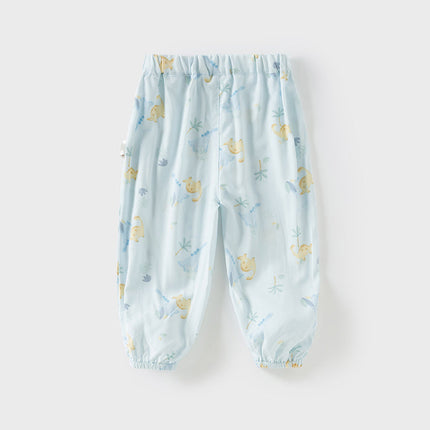 Toddler Girls/Boys Summer Casual Flower/Dinosaur Print Mosquito-Proof Pants
