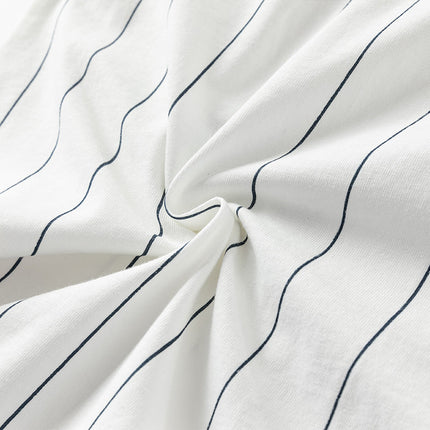 Baby Boys Summer Striped Cotton Indoor Soft Rompers