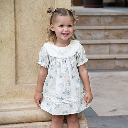 Toddler Girls Summer Cotton Fresh Floral Princess Dress