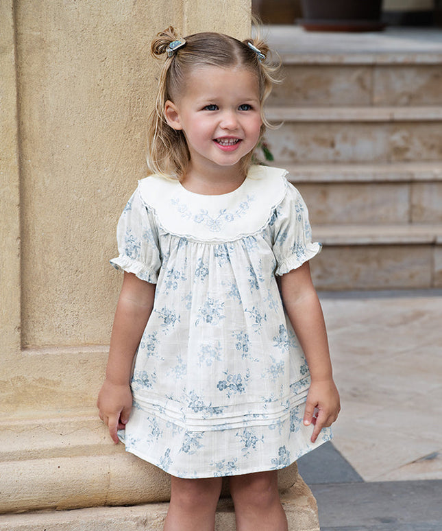 Toddler Girls Summer Cotton Fresh Floral Princess Dress