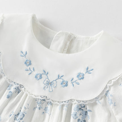 Toddler Girls Summer Cotton Fresh Floral Princess Dress