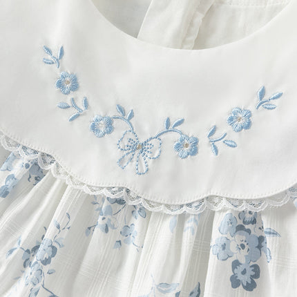 Toddler Girls Summer Cotton Fresh Floral Princess Dress