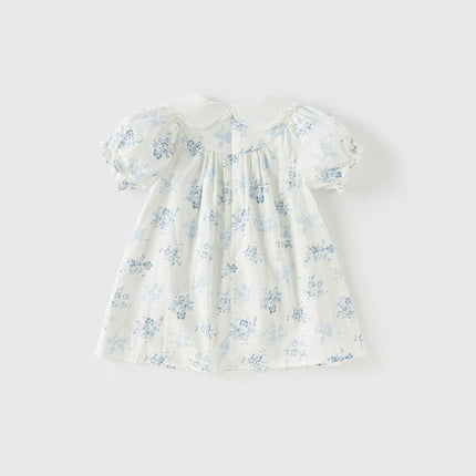 Toddler Girls Summer Cotton Fresh Floral Princess Dress