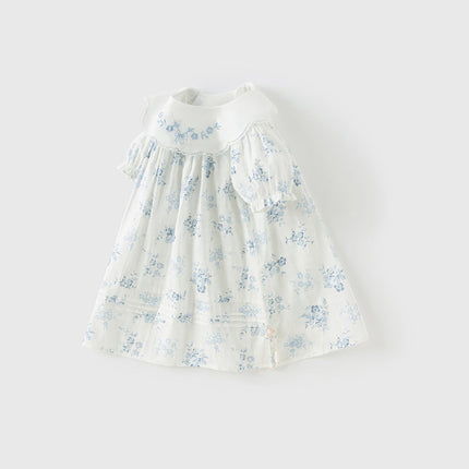 Toddler Girls Summer Cotton Fresh Floral Princess Dress