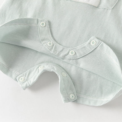 Baby Boys Summer Orange/Grey Green Animal Soft Cotton Casual Rompers
