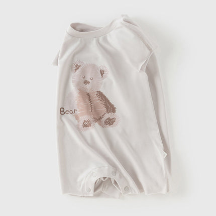 Baby Girls/Boys Summer Cute Cartoon Print Lightweight Soft Rompers