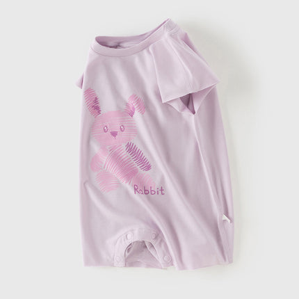 Baby Girls/Boys Summer Cute Cartoon Print Lightweight Soft Rompers