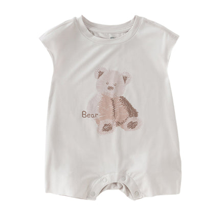 Baby Girls/Boys Summer Cute Cartoon Print Lightweight Soft Rompers