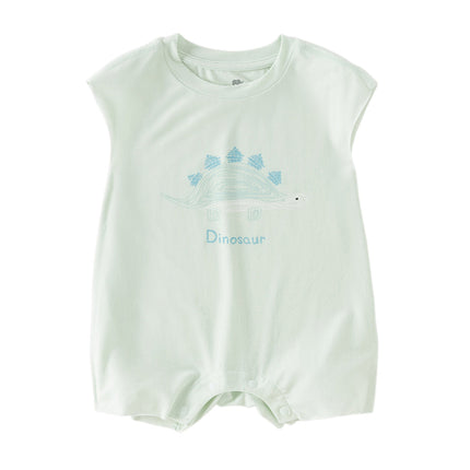 Baby Girls/Boys Summer Cute Cartoon Print Lightweight Soft Rompers