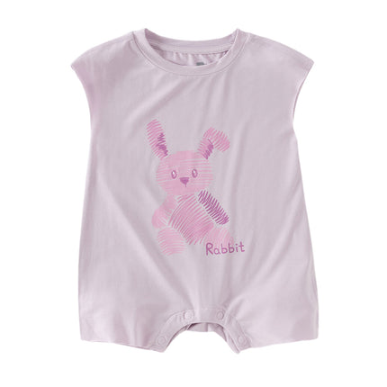Baby Girls/Boys Summer Cute Cartoon Print Lightweight Soft Rompers