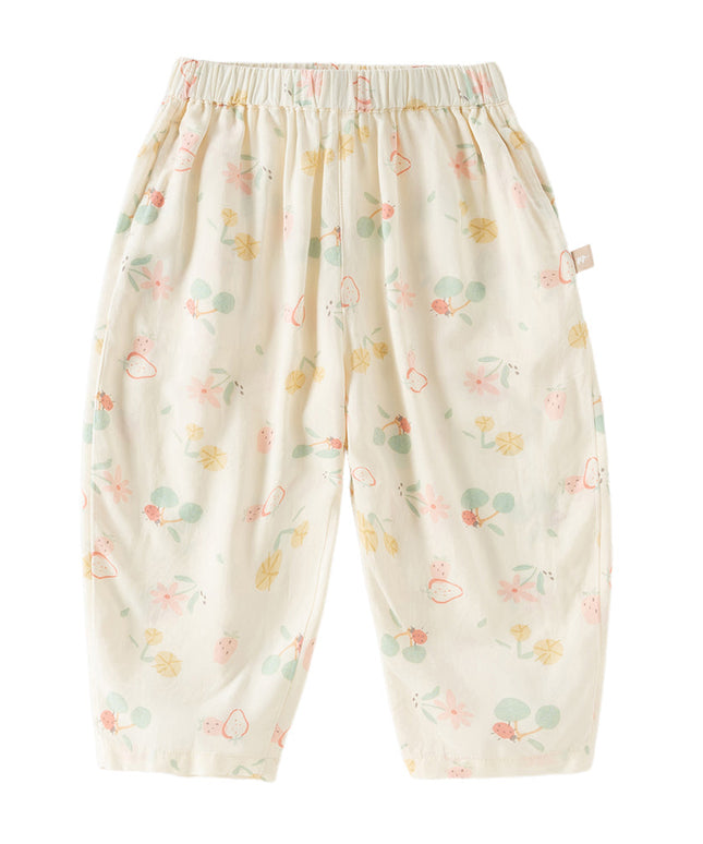 Toddler Girls/Boys Summer Multi-color Playful Print Mosquito Proof Pants