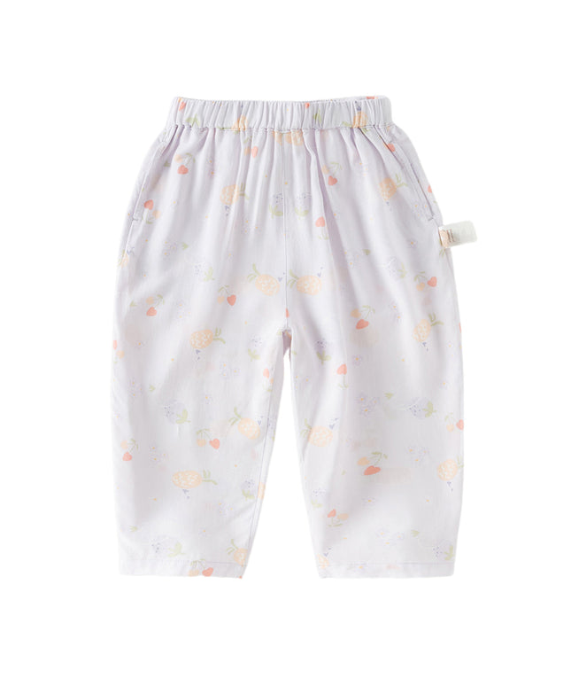 Toddler Girls/Boys Summer Multi-color Playful Print Mosquito Proof Pants