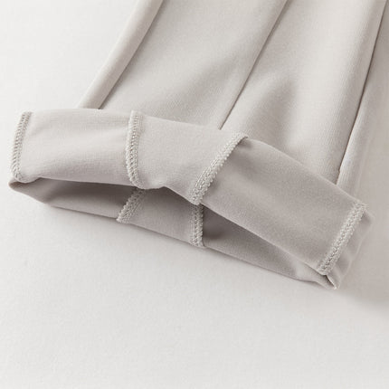 Toddler Girls Summer Fashion Versatile Light Grey Slim Flared Comfortable Pants