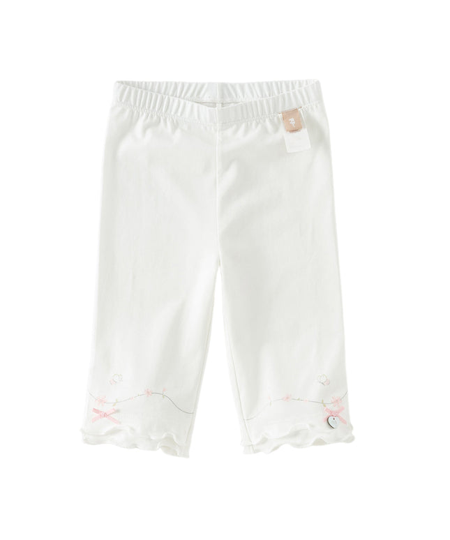 Toddler Girls Summer Beige/Light Grey Comfortable Slim Versatile Pants