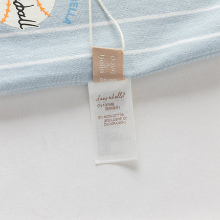 Baby Boys Summer Sky Blue Short-sleeved Comfortable Cotton Indoor Rompers