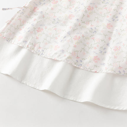 Toddler Girls Summer Floral Print Turtle Elegant Chinese-style Party Dress