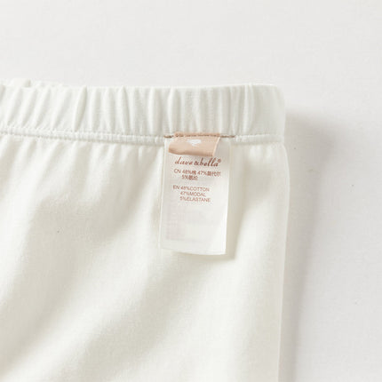 Toddler Girls Summer Versatile Beige/Purple Stretchable Soft Pants