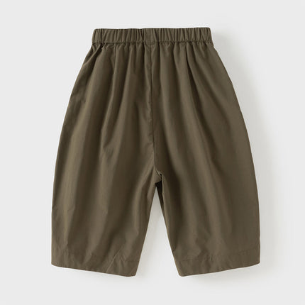 Toddler Girls/Boys Summer Multi-color Straight-leg Wide Versatile Pants