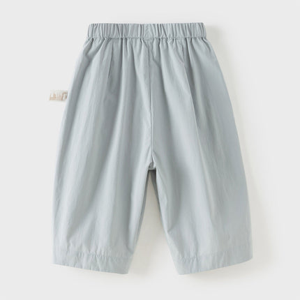 Toddler Girls/Boys Summer Multi-color Straight-leg Wide Versatile Pants