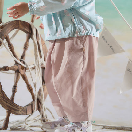Toddler Girls/Boys Summer Multi-color Straight-leg Wide Versatile Pants
