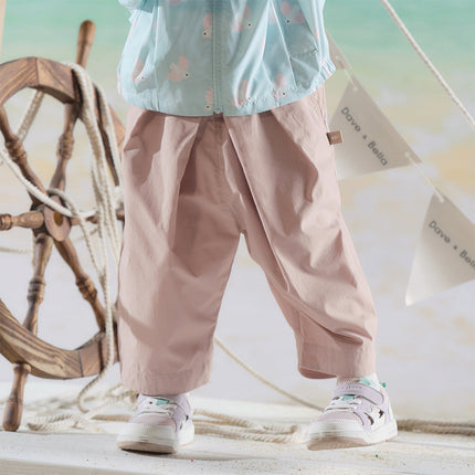 Toddler Girls/Boys Summer Multi-color Straight-leg Wide Versatile Pants