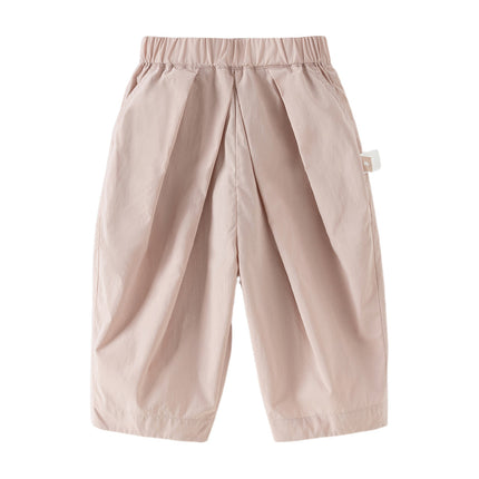 Toddler Girls/Boys Summer Multi-color Straight-leg Wide Versatile Pants
