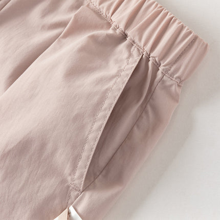 Toddler Girls/Boys Summer Multi-color Straight-leg Wide Versatile Pants