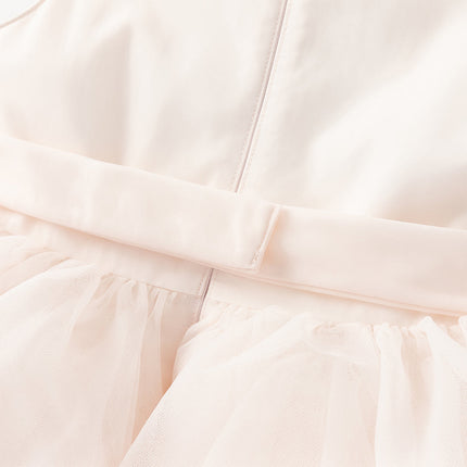Kids Girls Summer Sweet Pink A-line Fluffy Tulle Party Princess Dress