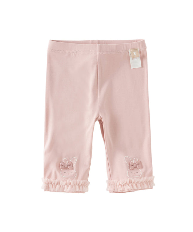 Toddler Girls Summer Pink/Beige/Light Grey Lightweight Slim Pants