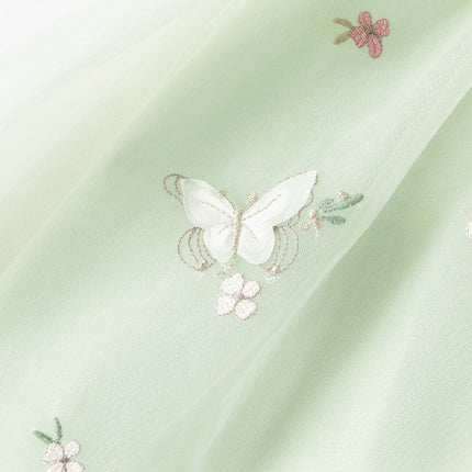 Toddler Girls Summer Adorable Flutter Sleeve Butterfly Mesh Princess Dress