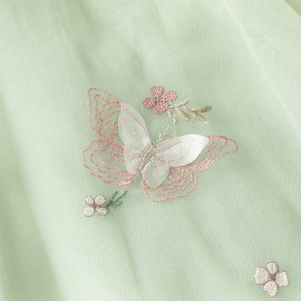 Toddler Girls Summer Adorable Flutter Sleeve Butterfly Mesh Princess Dress