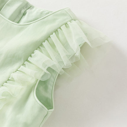 Toddler Girls Summer Adorable Flutter Sleeve Butterfly Mesh Princess Dress