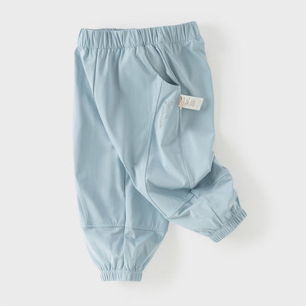 Toddler Girls/Boys Summer Casual Purple/Blue Loose Lightweight Jogger Pants