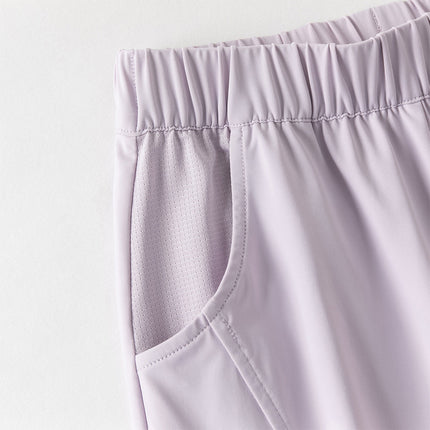 Toddler Girls/Boys Summer Casual Purple/Blue Loose Lightweight Jogger Pants
