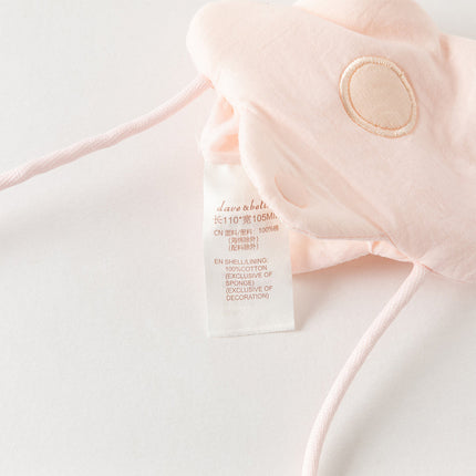 Toddler Girls Summer Cute Pink Love Print Lightweight Mesh Dress(wallet bag)