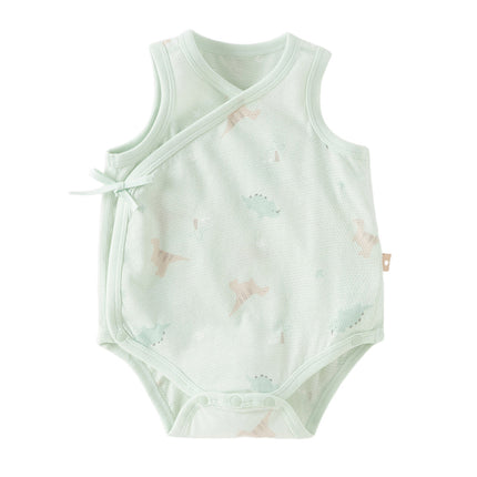 Baby Girls/Boys Summer Multi-color Stretchable Playful Print Indoor Rompers