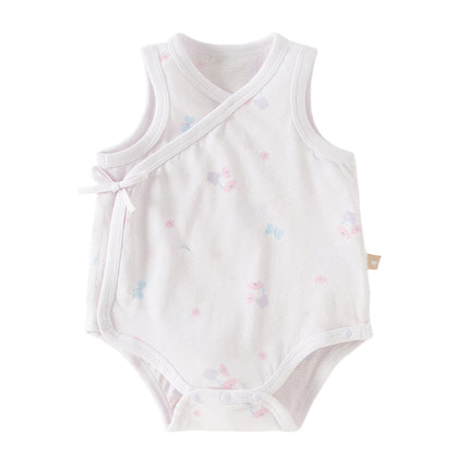 Baby Girls/Boys Summer Multi-color Stretchable Playful Print Indoor Rompers