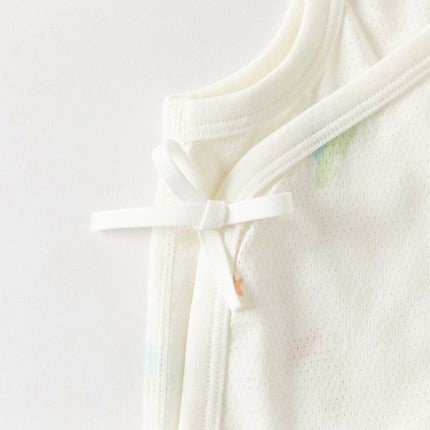 Baby Girls/Boys Summer Multi-color Stretchable Playful Print Indoor Rompers