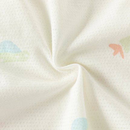 Baby Girls/Boys Summer Multi-color Stretchable Playful Print Indoor Rompers