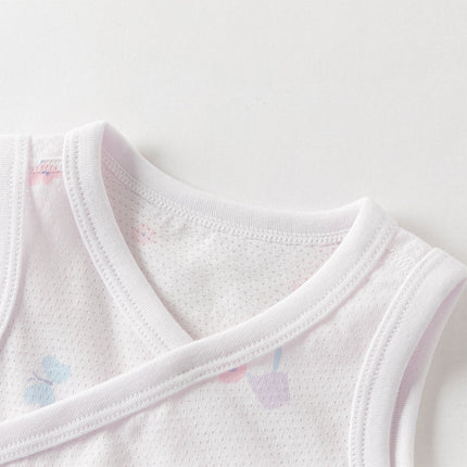 Baby Girls/Boys Summer Multi-color Stretchable Playful Print Indoor Rompers