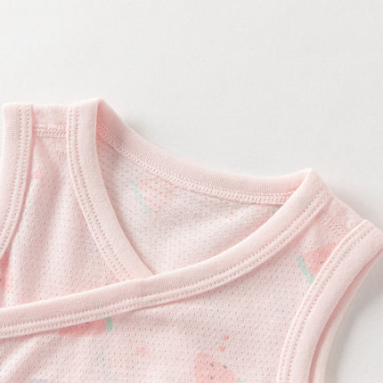 Baby Girls/Boys Summer Multi-color Stretchable Playful Print Indoor Rompers
