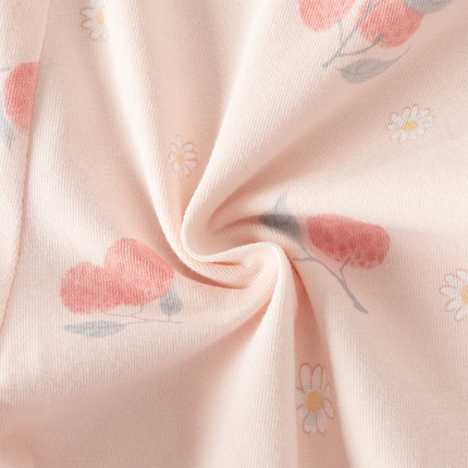 Toddler Girls Summer Adorable Print Pink/White Soft Slim Stretchable Leggings